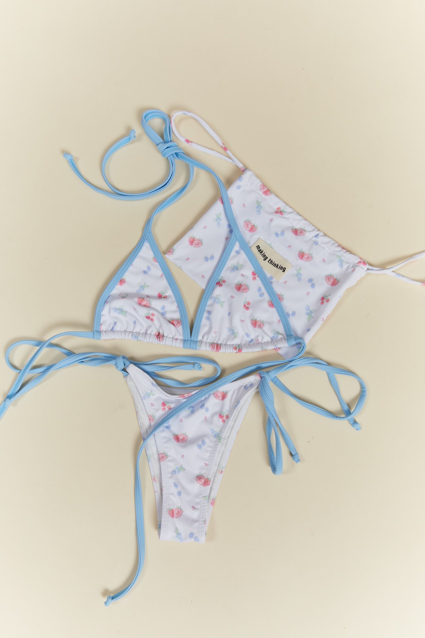  – Sweet Berries Triangle Bikini Top