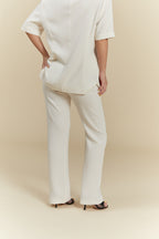 Perfect Short Sleeve Suit Apricot White