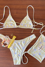 Summer Flowers Triangle Bikini Top